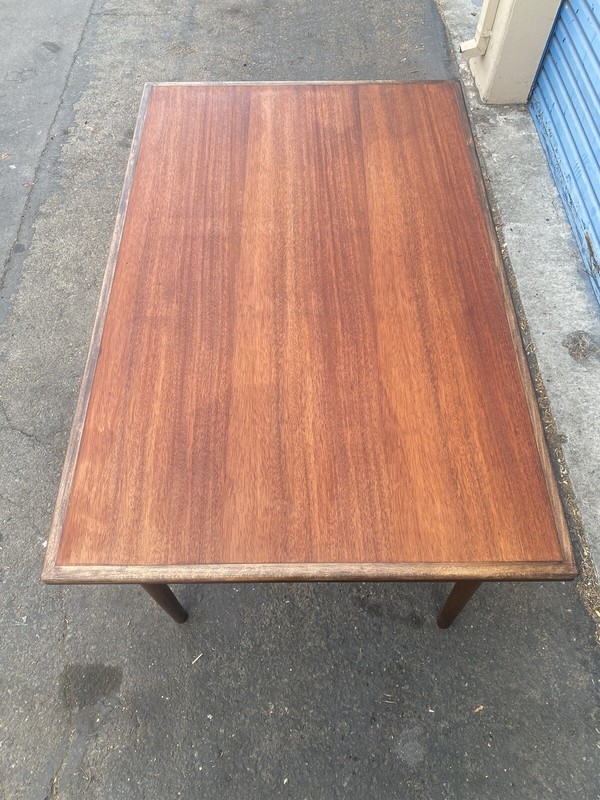 Danish Modern Teak Draw Leaf Dining Table- Restored gallery