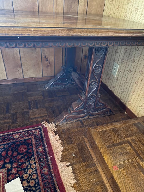 Antique Carved Oak Banquet Table – 14 Feet Long, Ideal for Special Events gallery