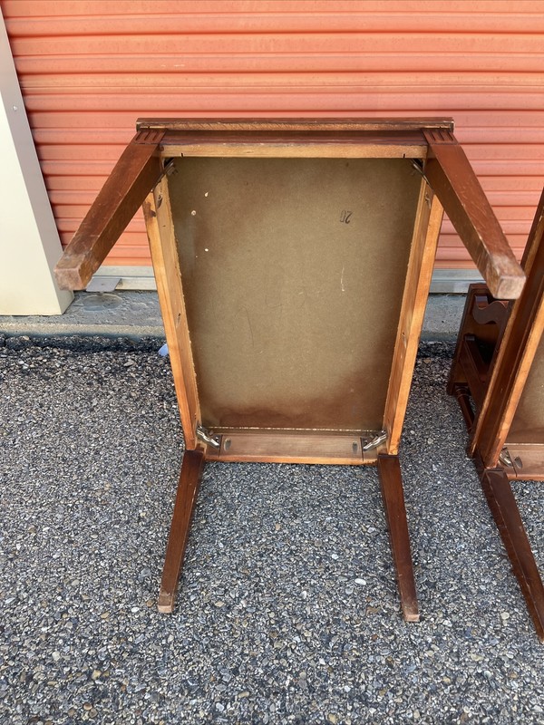 Pair Of Vintage Mersman End Table Genuine Mid Century Modern Tiered Step 2 Tier gallery