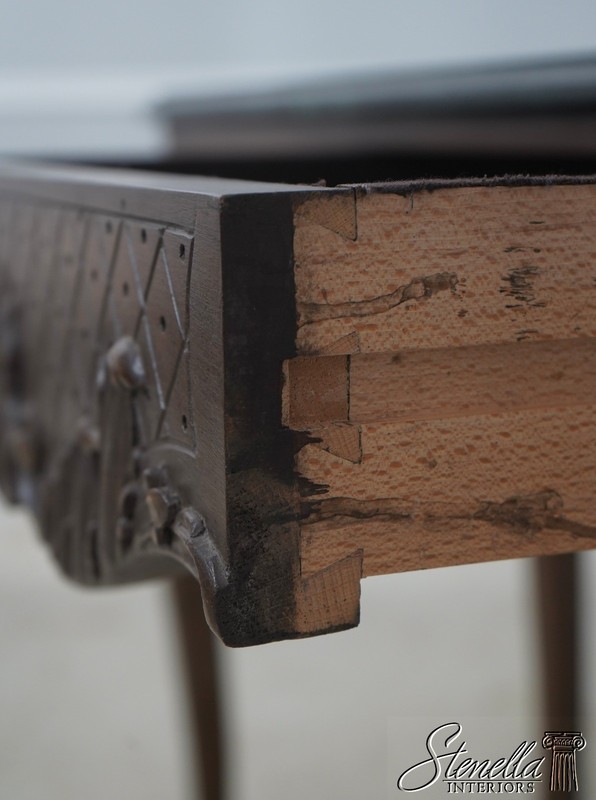 L71081: French Louis XV Style Marble Top Console Table Server gallery