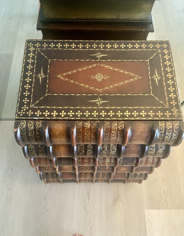 Theodore Alexander Scholars Book End Table With 6 Drawers Large Size-Rare gallery