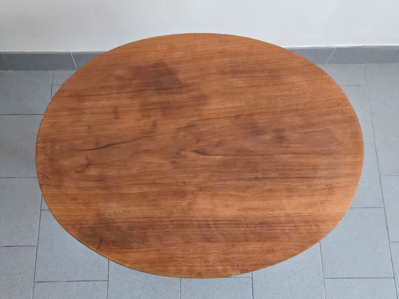 Side Table Pedestal Table Vintage 1940 1950 Beech 40S 50S Retro Rockabilly Zazou gallery