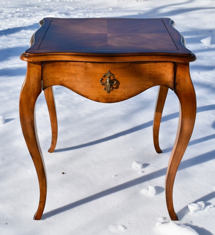 Vintage Century Destinations Square French Provincial Side Table w/Drawer gallery