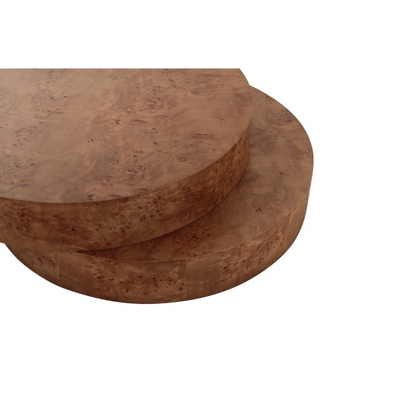 Modrest Ely - Modern Faux Burl Coffee Table gallery