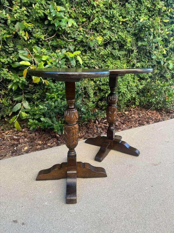 A Pair of Jacobean Design Wine Tables/Side Tables/End Tables gallery