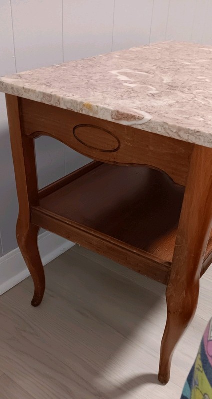 French Pink Marble Table
