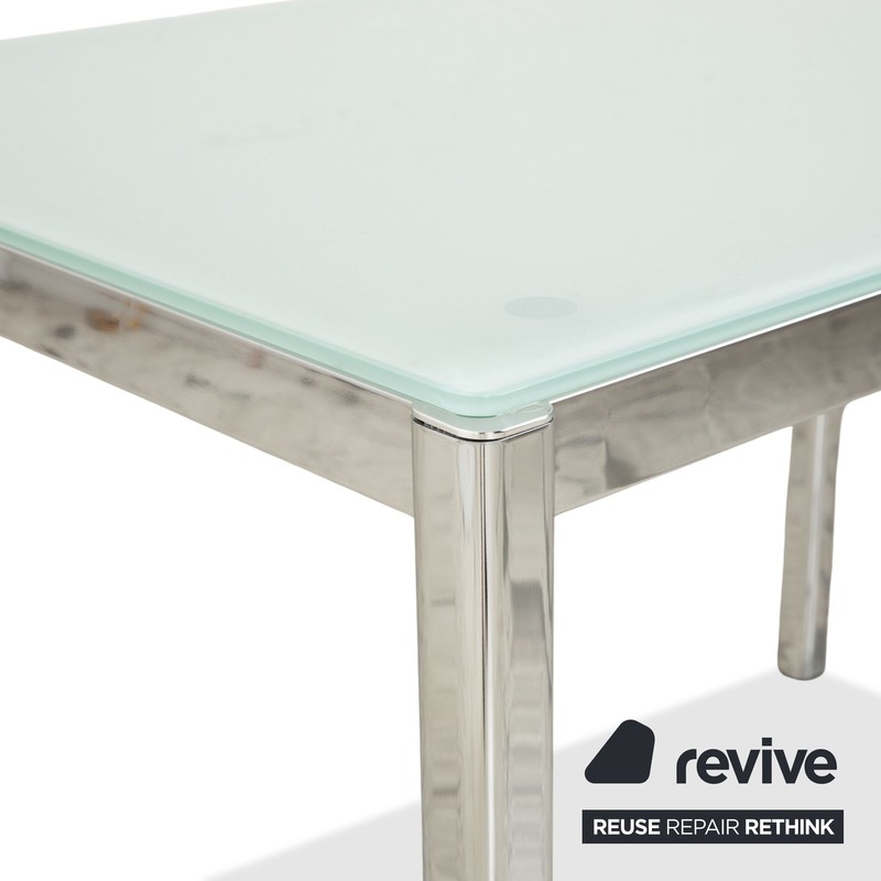 Calligaris Glass Dining Table Silver Dining Room 110 X 70 X 76 Cm gallery