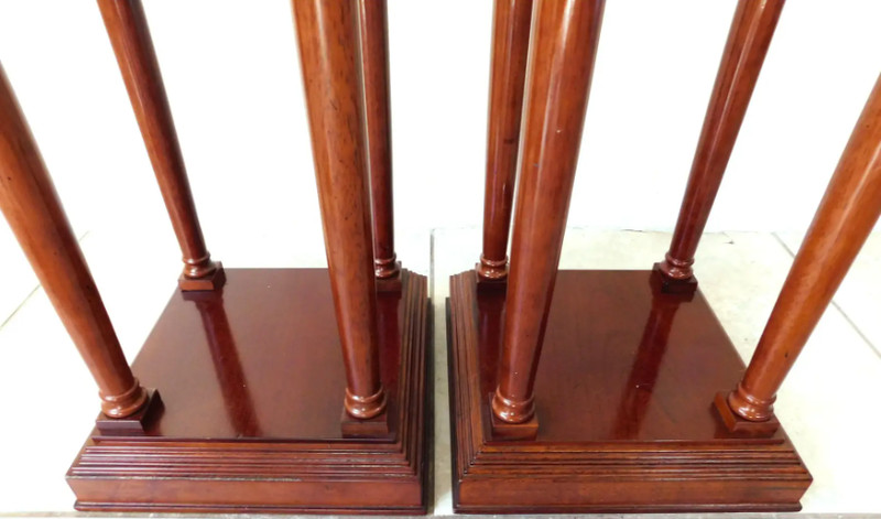 Bombay Company Plant or Statue Stand - Solid Mahogany gallery