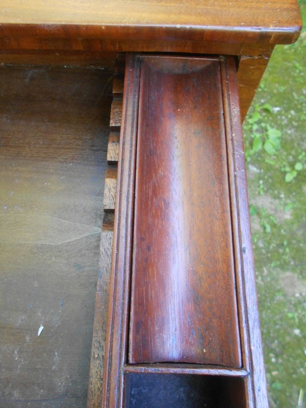 ANTIQUE CLASSICAL FEDERAL MAHOGANY 2 DRAWER WORK TABLE~CARVED PAW FEET gallery
