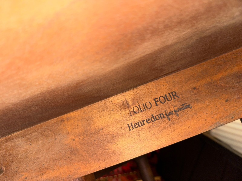 Henredon Folio Four Vintage Gate Leg Table Pembroke Drop Leaf Display Made USA gallery