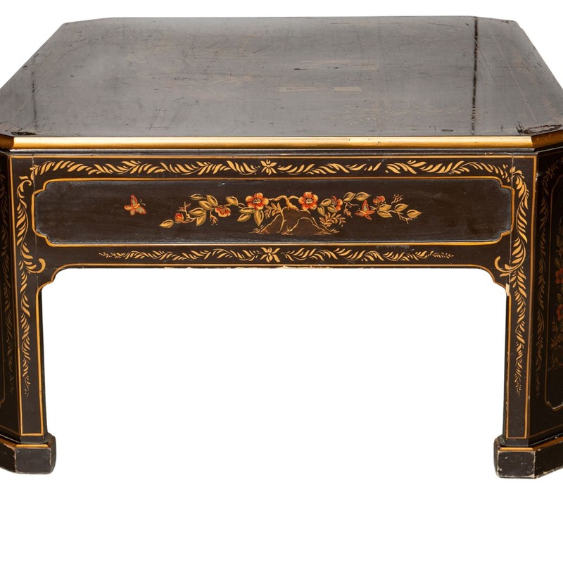 Black Lacquered Chinoiserie Coffee Table gallery