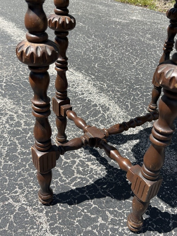 Antique Walnut Parlor Table - Edwardian Style gallery