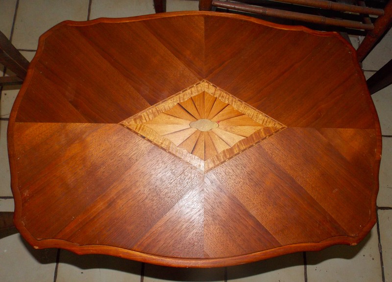Mahogany Carved Inlaid Top Coffee Table (CT-246) gallery