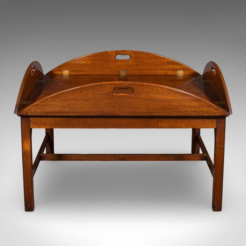 Large Vintage Butler's Tray Table, English, Serving Stand, Art Deco, Circa 1930 gallery