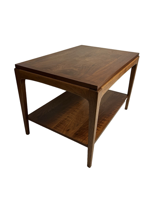 Lane Rhythm Side End Table MCM Mid Century Danish Modern 1960s Walnut