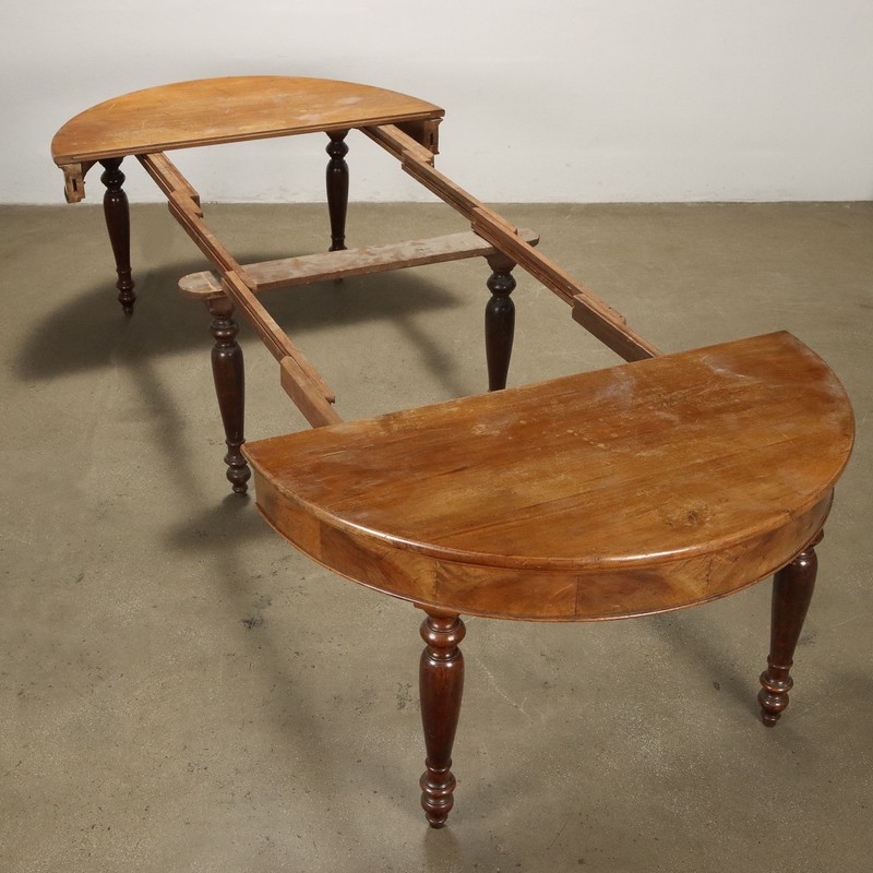 Antique Extendable Table Walnut Without Extensions '800 gallery