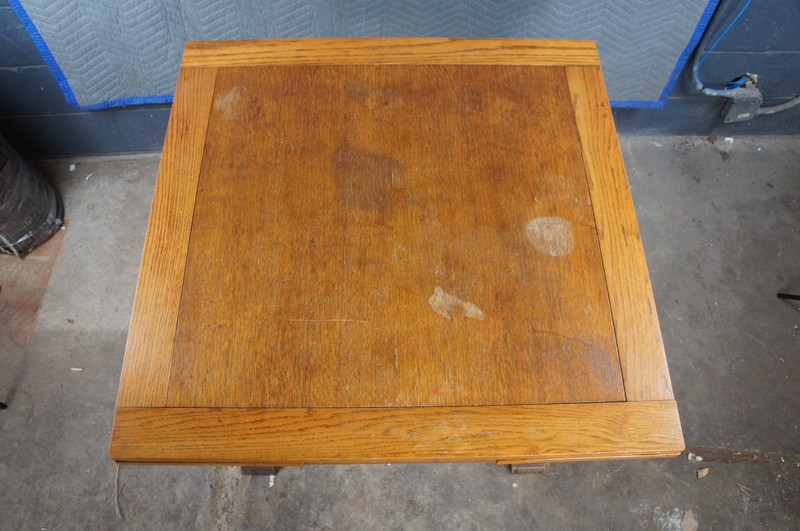 Antique Jacob Summer & Sons Elizabethan Jacobean English Oak Draw Leaf Table gallery