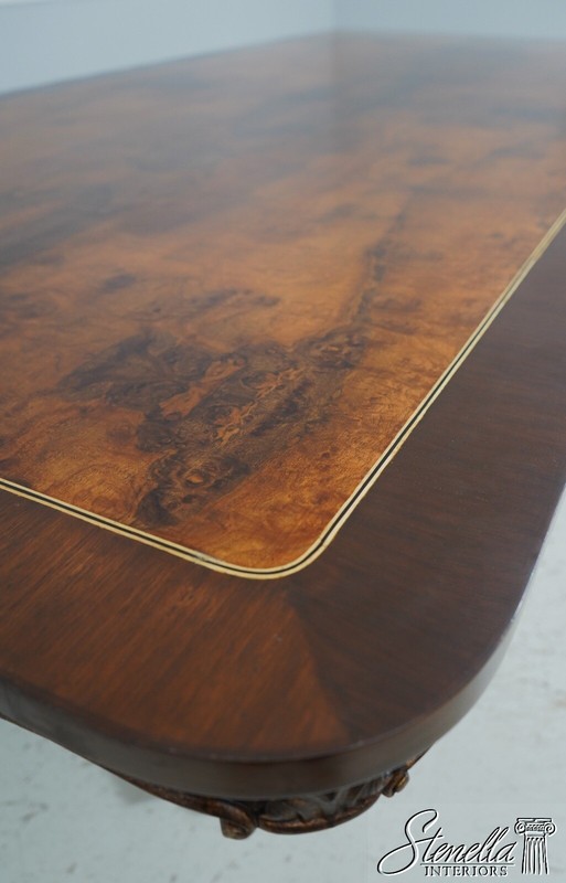 LF62863: Large Regency Italian Style Double Pedestal Dining Table gallery