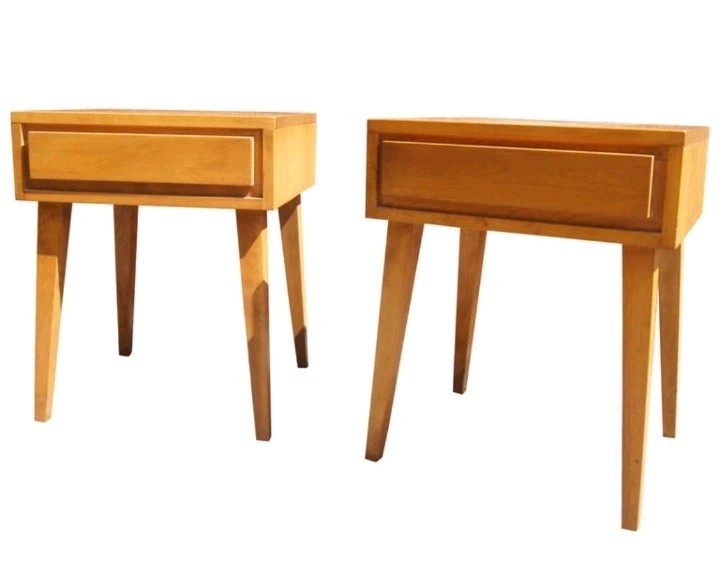 Mid Century Modern Leslie Diamond Conant Ball Night Stands ModernMatesCollection