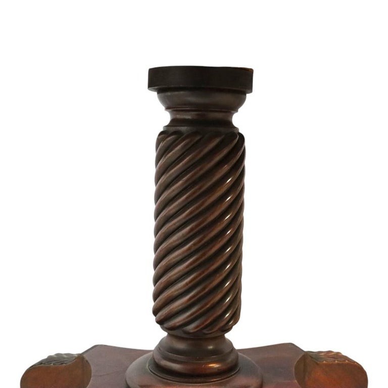 Federal Sheraton Flame Mahogany Card Table 19thC gallery