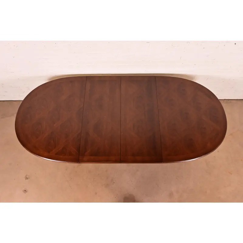 Karges French Regency Louis XVI Walnut Extension Dining Table, Newly Refinished gallery