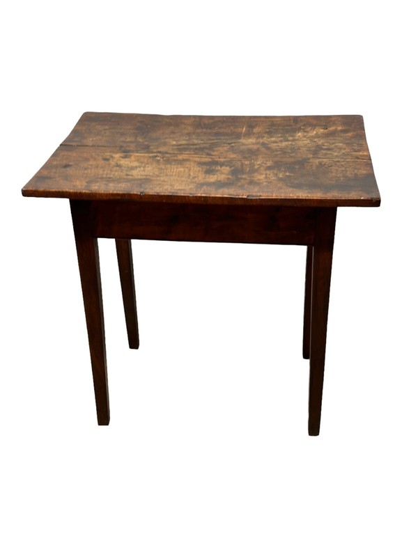 antique cherry side night table farmhouse country taper legs pegged gallery
