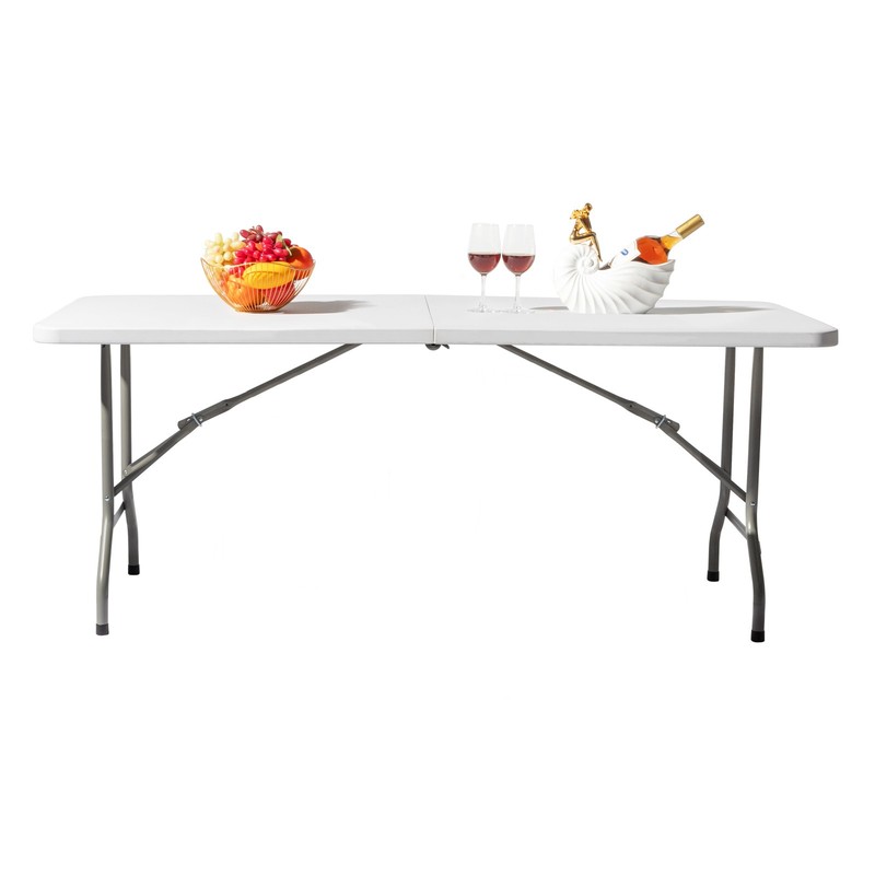 6FT Outdoor Courtyard Foldable Long Table,in stock gallery