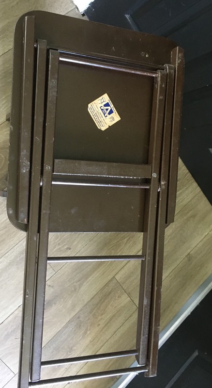 MCM Set 4 Vintage ARTEX Folding TV Tray Snack Serving Tables w/ Stand gallery