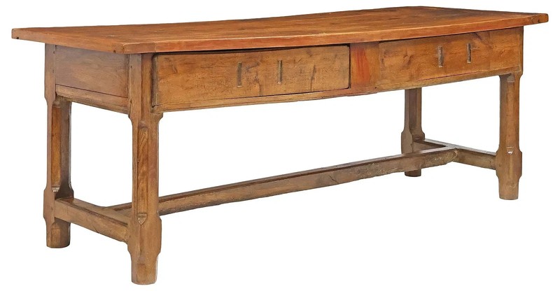 Antique Table, French Prov, Farmhouse, Fruitwood & Oak , Plank, 1700s / 1800s!!