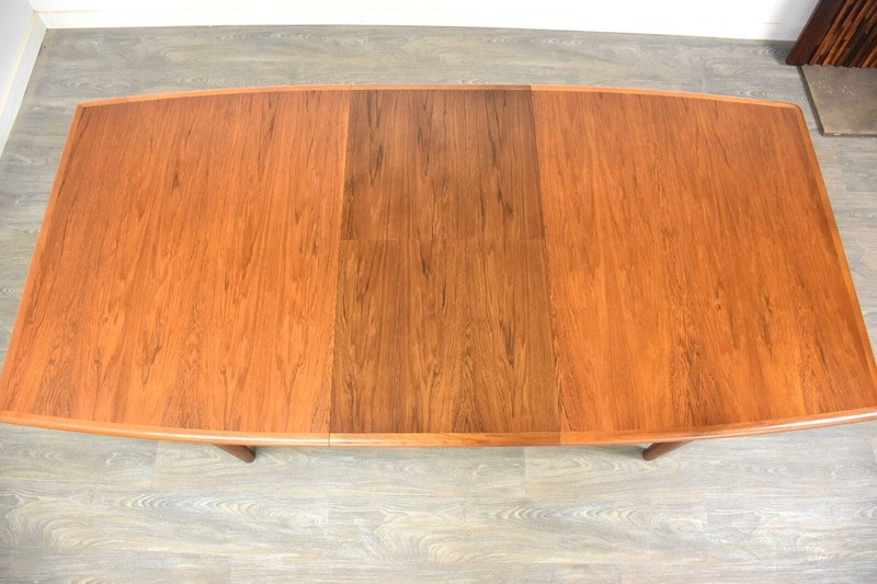 Refinished Danish Modern Teak Butterfly Leaf Dining Table gallery