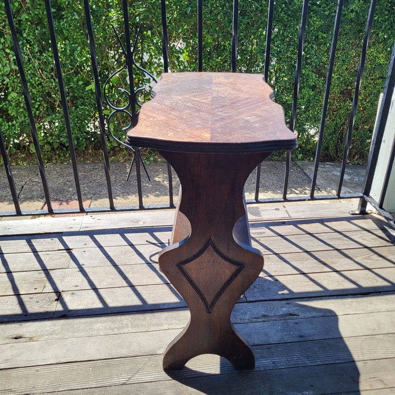 Antique Brown Magazine Rack End Table (Some Nicks & Scratches) 24" × 12" × 24" gallery