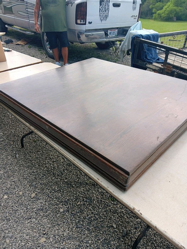 Antique Oak Dining Table, Seats 4 To 10