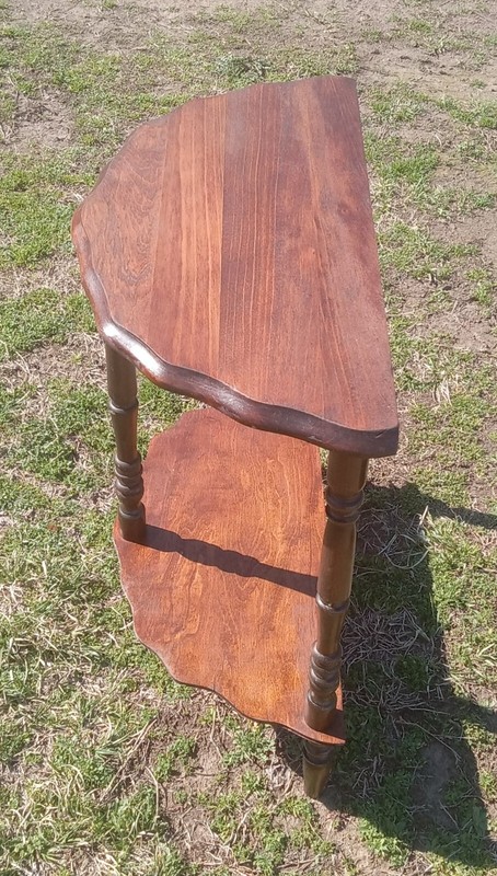 Mahogany Demilune Table / Entry Table (ET722) gallery