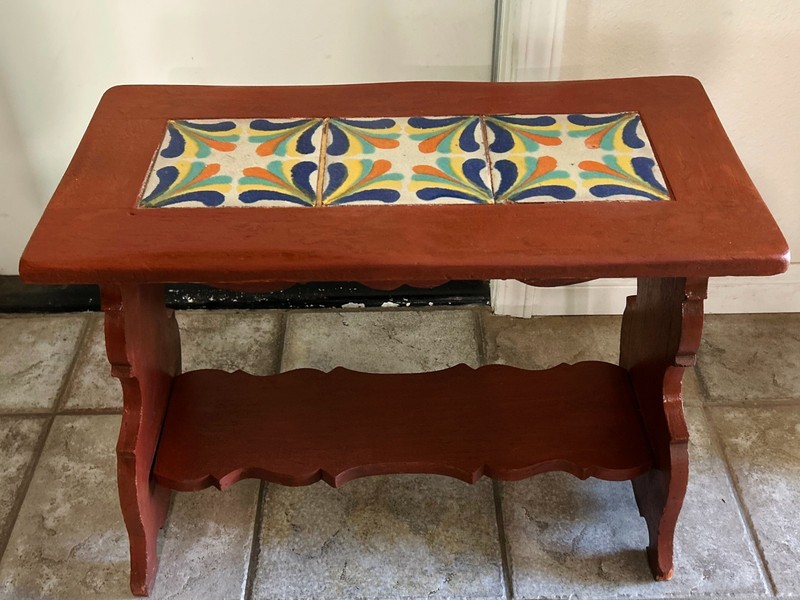 Vintage California Tile Table Hispano Moresque