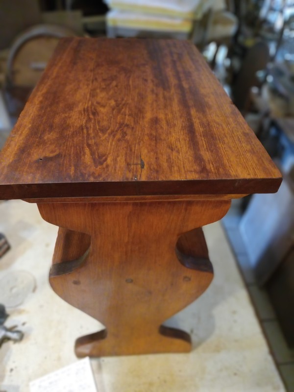 Mid Century Mahogany Bookshelf Table / End Table (ET825) gallery