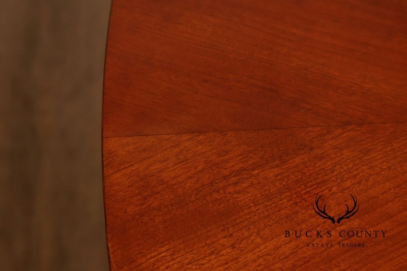 Ethan Allen 'Medallion' Cherry Round Pedestal Dining Table gallery