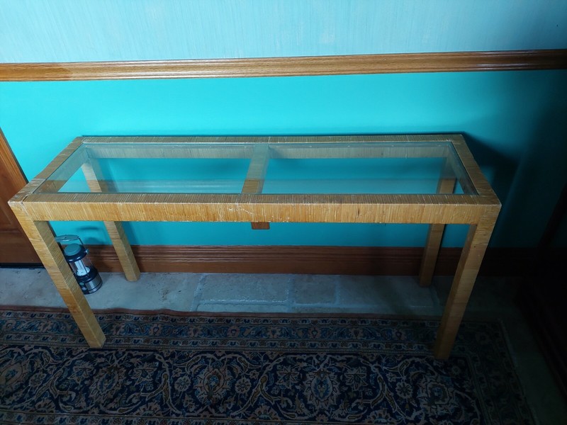 Vintage Handmade Wrapped Bamboo furniture set gallery