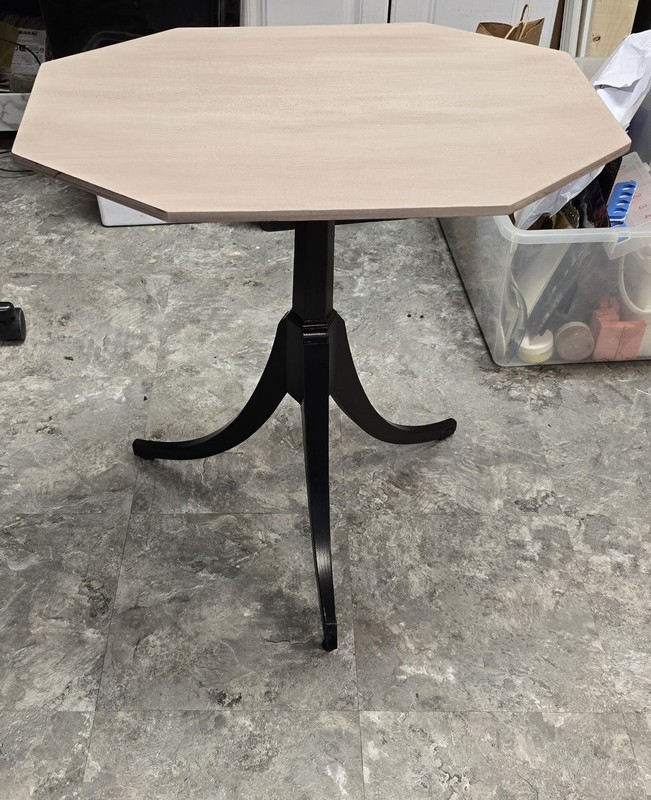 Vintage Octagon Side Table Spider Legs