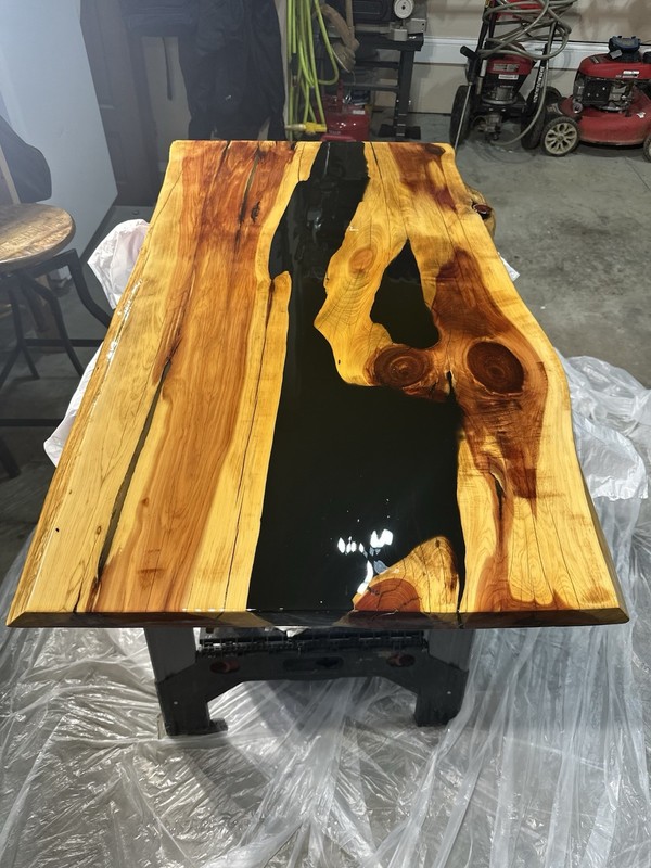 Black River Cedar Coffee Table 3’/4’ Epoxy Resin Coffee Table gallery
