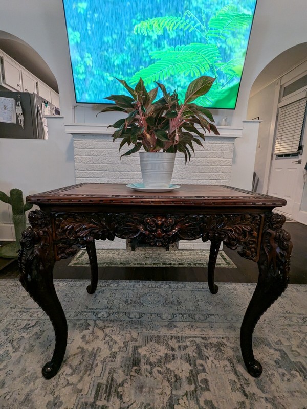 Beautifully Preserved Antique Hand-crafted Japanese Dragon Table (Circa 1920)