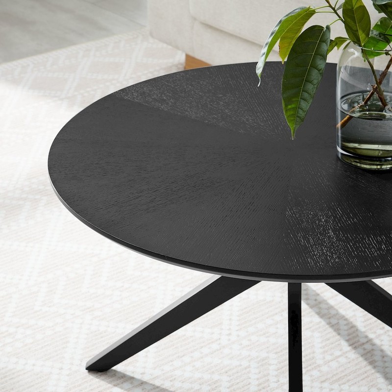 Crossroads Round Wood Coffee Table gallery