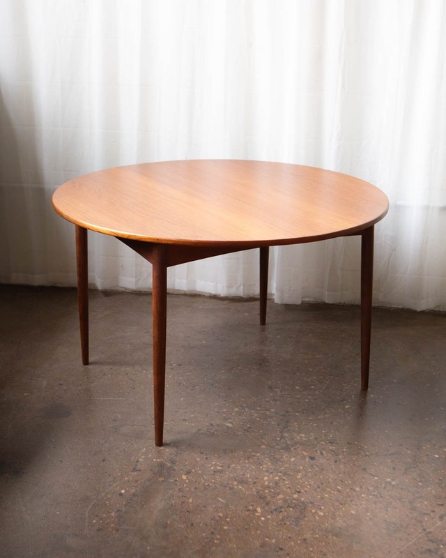 Danish Modern Teak Dining Table Style of Grete Jalk 1960s Square Mid-Century