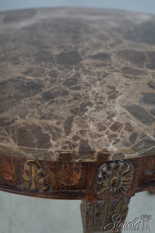 L64123EC: Italian Style Round Marble Top Lamp Table gallery