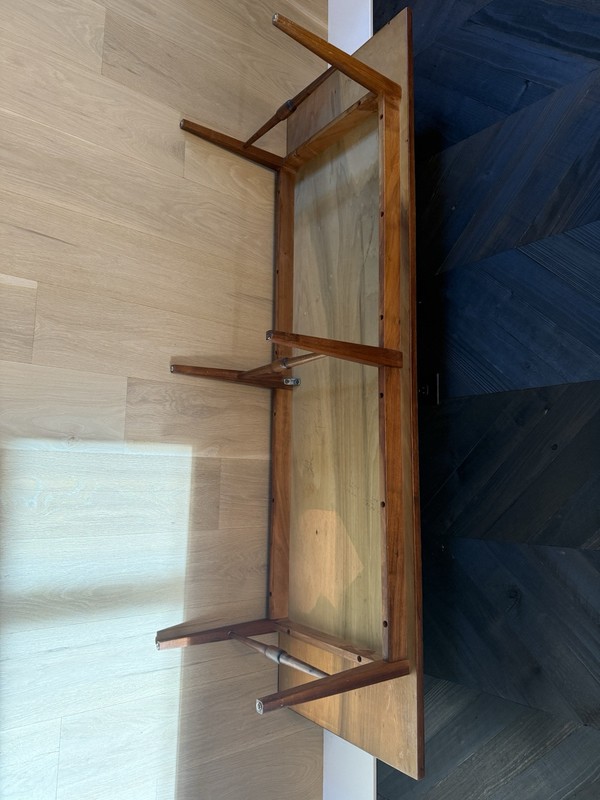 1960's Walnut Long Coffee Table by Jack Cartwright Founders Furniture Charter gallery