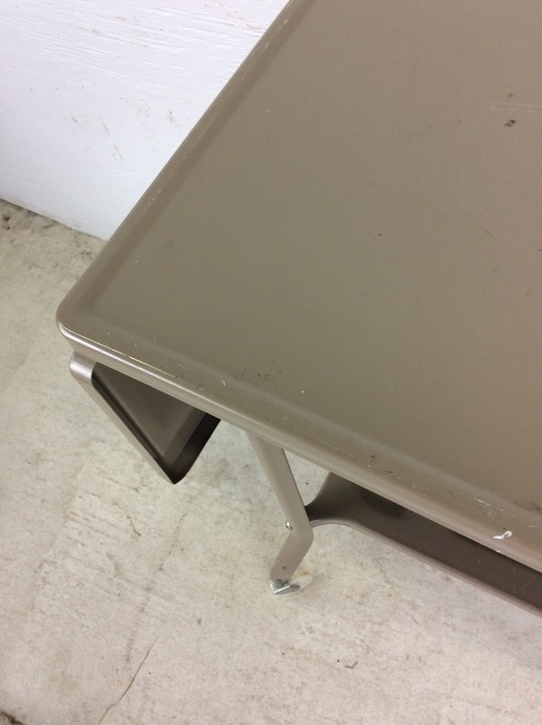 Mid Century Industrial Style Typewriter Table with Drop Leafs gallery