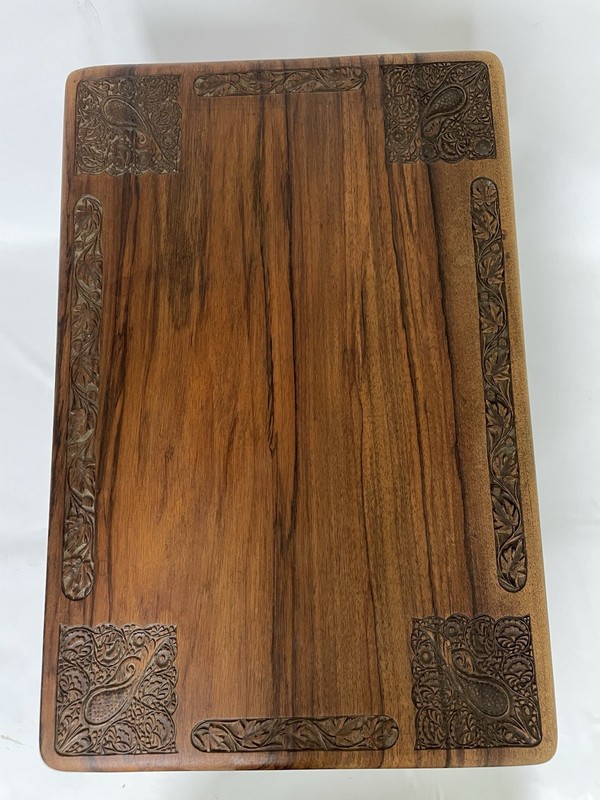 Vintage Carved Wood Nesting Tables gallery