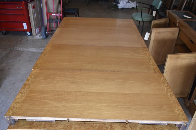 Mid Century Modern Dining Table 12 Ft Conference Table Burl Edge 72–144” gallery
