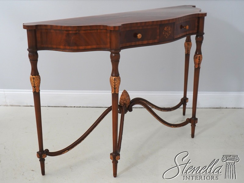 L71330: MAITLAND SMITH Mahogany Nathan Console Table w. 2 Drawers gallery