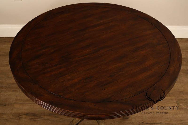 Theodore Alexander Pair Of Round L'Usine Bistro Accent Tables gallery