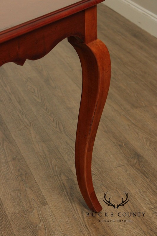 Hickory White Italian Provincial Style Cherry Chateau Extendable Dining Table gallery